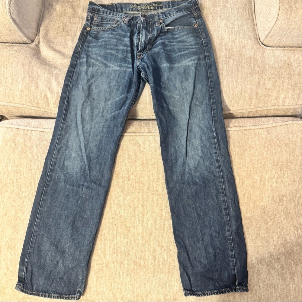 American Eagle Outfitters Dark Blue Straight Jeans​​​